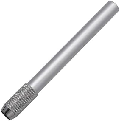5 Pcs Pencil Extenders Pencil Lengthener Color Aluminum Pen Lengthener Holder Pencil Lengthener Pencil Extender Holde, silver