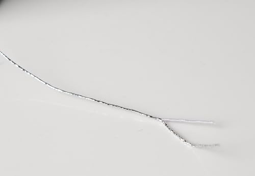 KONMAY Silver Elastic Thread for Sewing, 0.5mm 440 Yards Stretch Bobbin Thread for Shirring, Smocking, Gathering, Ruching, Decorative Sewing, Waistbands, Cuffs & Lightweight Garment Projects