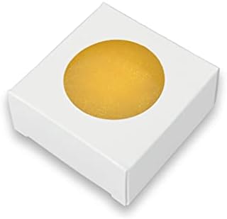 White Square Boxes for Homemade Soap Packaging, Round Window - 250 Pack