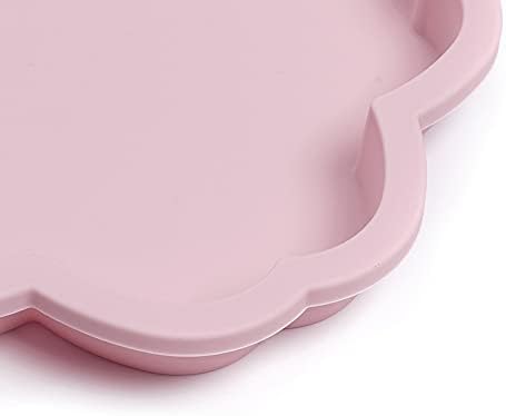 Craftdady 2pcs Flower Silicone Soap Mold Large Fondant Cake Handmade Craft Moulds 6.2 Inch for Pudding Muffin Baking UV Resin Coaster