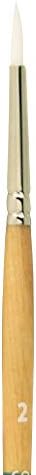 Princeton PAB98501 9850R-2 Snap Brush, Taklon Round 2, White