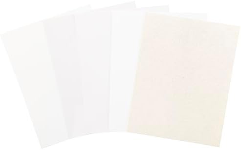 Shimmer Cardstock Paper 8.5 x 11- Assorted Glitter, Metallic, and Pearl Sheets for Crafts, Scrapbooking, Card Making - 20 Pack, 85lb Heavyweight, 230 GSM, Ivory