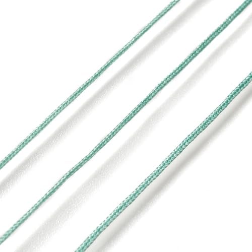 43 Yards Nylon String Friendship Bracelets String 0.8mm Nylon Beading Thread Braided Chinese Knotting Cord Macrame Cords for Kumihimo Necklaces Tassels Jewelry Crafts (Aquamarine)