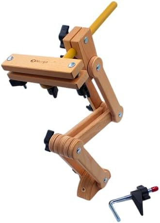 Nurge Adjustable Table Clamp Embroidery Stand with Wooden Head