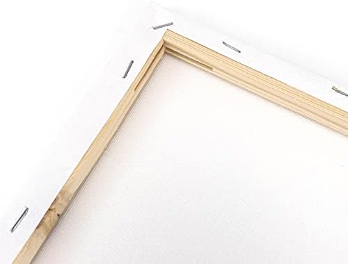 3 Pack Canvases for Painting, 8x10, Stretched Blank Canvas Framed White Canvas Boards, DIY Gift for Kids Adults Artist Hobby Painters