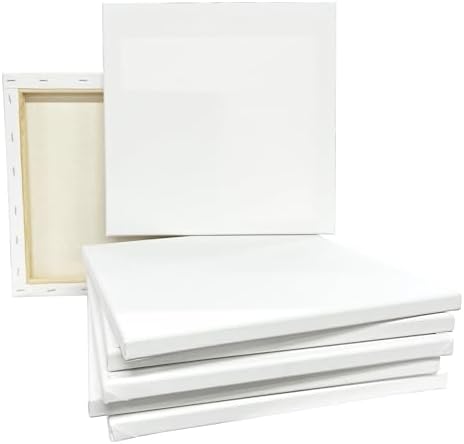 7 Count (28 Total) 12” x 12” Super Value Canvas by Artist's Loft Necessities - Acid Free Cotton Canvas for Paint, Acrylic, & Oils - Bulk 4 Pack