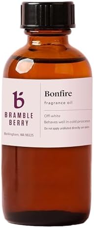 Bramble Berry Bonfire Fragrance Oil 2 oz | Smokey Wood and Warm Vanilla Scent for Soap Making, Candles, Lotion, Bath Bombs & Perfume | Skin Safe, Vegan, Paraben & Phthalate Free, DIY Craft Essential