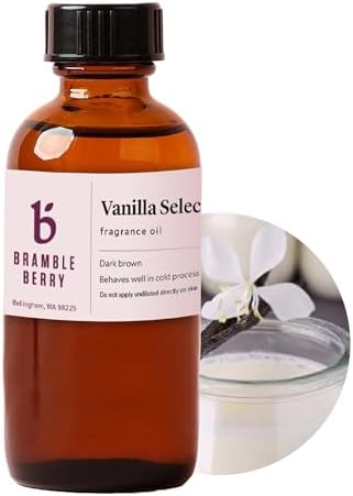 Bramble Berry Vanilla Select Pure Classic Bean Scent for Soap Making, Candles, Lotion, Bath Bombs & Perfume | Skin Safe, Vegan, Paraben & Phthalate Free, DIY Craft Essential