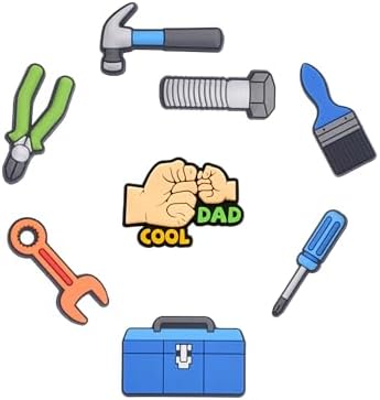 14pcs Tools Theme Shoe Decoration Charms, ABS DIY Decorations for Clogs, Sandals, Versatile Craft Accessories