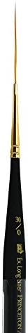 Princeton Mini-Detailer Liner Brush, Synthetic, Short Handle, Size 30/0 inch, 1 Count
