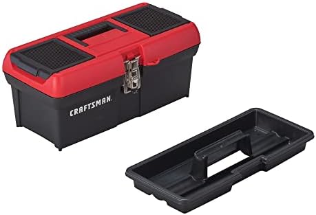 CRAFTSMAN Tool Box, Lockable, 16 in., Red/Black (CMST16901)