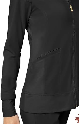 Cherokee iFlex Scrub Jacket for Women 2 Pocket Zip Front