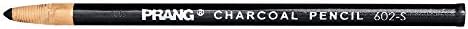Prang Charcoal Pencils, Soft, Paper Wrapped, Black, 12 Count (60200) (Pack of 2)