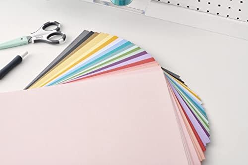 Sizzix Surfacez - Cardstock, 8 1/4" x 11 3/4", 20 Assorted Colors, 80 Sheets, 663007