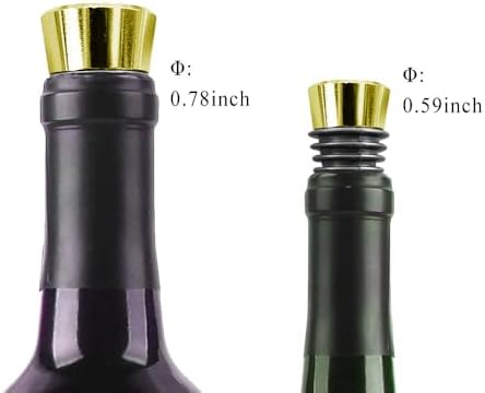 30 Pcs Wine Bottle Stopper Set Kit, Resin Wine Bottle Stoppers Molds Set Accessories, Wine Stopper for Silicone Molds Epoxy Resin (Alloy, Gold)