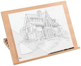 SoHo Urban Artist 12x16-5 Pack - Adjustable Portable Drawing Board Stand Easel, 5 Positions, Natural Beechwood Finish