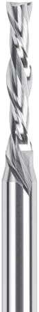 SpeTool 3/16" Cutting Diameter Downcut Spiral Router Bit 1/4" Shank Carbide End Mill CNC Wood Router Bits for Slotting Trimming