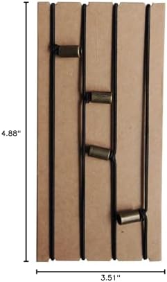 Wanderings Travelers Notebook Elastic Bands - 5" x 4" (12.5 x 9cm) - 4 Pack Jump Bands with Decorative Bead Small Passport Sized - Replacement Connection Straps for Refillable Travel Journals