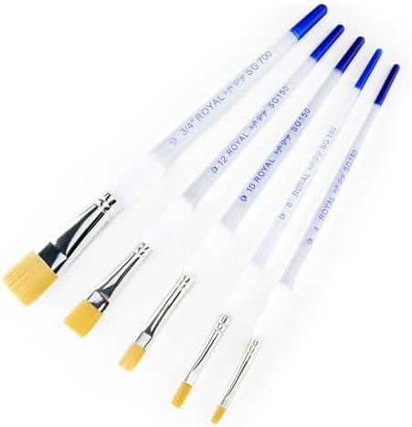Royal & Langnickel SG-304 5 Piece Flat Brush Set