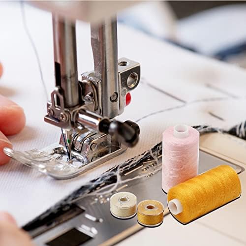 72Pcs Bobbins Sewing Threads Kit 36 Colors 500 Yards Sewing Polyester Thread Spools with 36Pcs Same Color Prewound Bobbins for Hand Sewing DIY Emergency Travel Sewing Machine Use (36 Colors)
