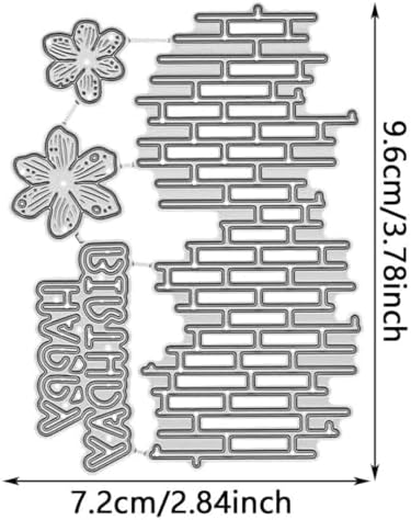 Scrapbooking Die-Cuts, Layer Frame Net Set Metal Cutting Dies for Card Making, Paper Craft Template, Background Embossing Stencils, DIY Album Décor (Net and Flower-9.6x8.5cm)