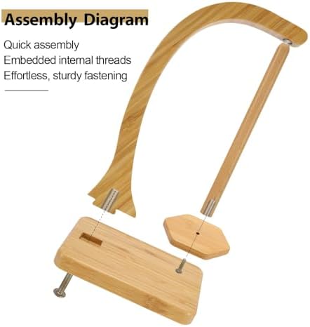 Yarn Holder for Crocheting and Knitting - Magnetic Wooden Yarn Holder Spinner, Ideal for Crochet Accessories, Knitting Accessories, Cool Gifts for Crocheters and Knitting Lovers (Natural)