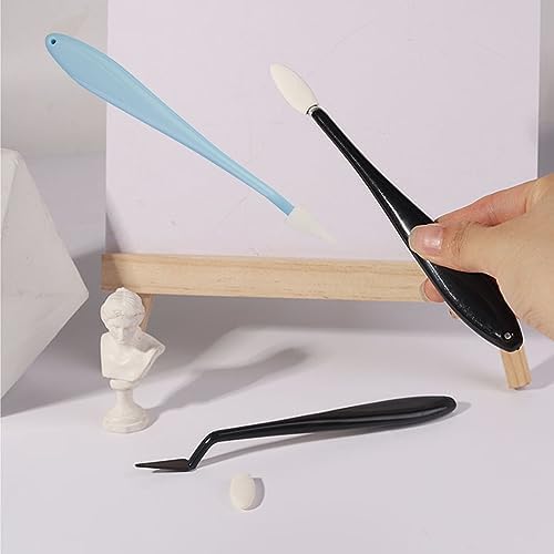 2 Sets 20pcs Sketching and Drawing Tools, Paper Art Blender Mixing Stump Sketch Trimmer Erase Sponge Plastic Sketch Pens for Student Artists Charcoal Sketch Drawing Tools (Blue)