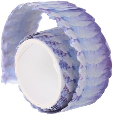 200 Pcs Blue Flower Petal Washi Tape Stickers – 2cm Wide Decorative Adhesive Masking Tape for Scrapbooking, Journals, DIY Crafts, School Projects, Gift Wrapping & Aesthetic Stationery Supplies