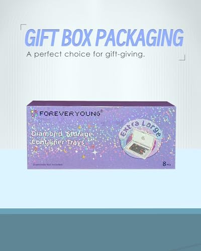 forever young 8PCS Extra Large Diamond Painting Storage Containers Trays
