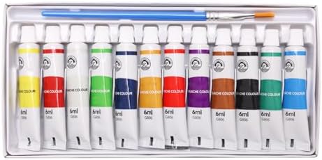 Boyistar Watercolor Paint Set, Mini Watercolor Travel Set with 12 Colors