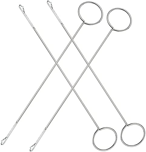 4 Pcs Sewing Loop Turner Hook, Needle Hook with Latch, Tongue Crochet Tool