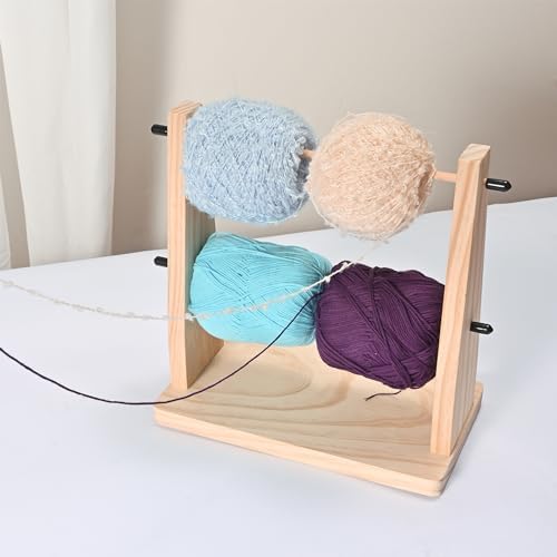 Sparkle Race Wooden Crochet Yarn Holder, Knitting & Crochet Supplies