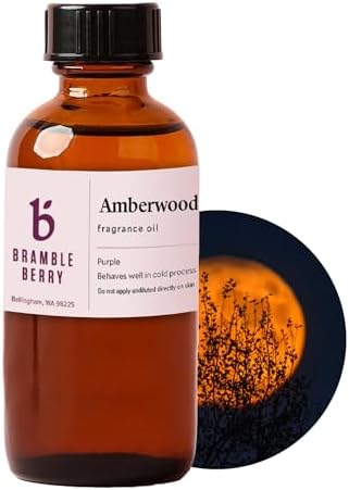 Bramble Berry Amberwood Twilight Warm & Deep Woods Scent for Soap Making, Candles, Lotion, Bath Bombs & Perfume | Skin Safe, Vegan, Paraben & Phthalate Free, DIY Craft Essential