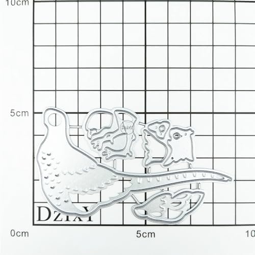 Patchwork Animal Ring Necked Pheasant Metal Cutting Dies for Card Making
