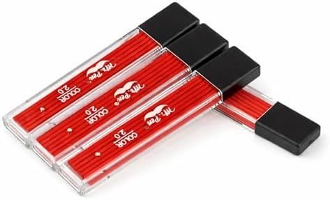 Mr. Pen- 2.0 mm Lead Refills, 48 Pack (12 per Tube), Cherry Red
