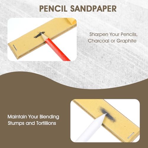 13 Pcs Blending Stump for Drawing, Portable Oil Pastel Blending Tool