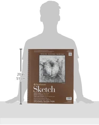 Strathmore 455-4 400 Series Sketch Pad, 11"x14" Wire Bound, 100 Sheets