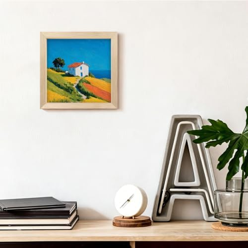 10 Pack 4x4 Inch Unfinished Wood Panel Boards for DIY Painting Art Crafts
