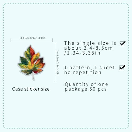 50PCS Watercolor Botanical Stickers