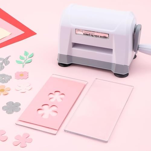1 Pair Cutting Plate for Mini Die Cutting Machine, 6.26 x 3 x 0.1 inch Clear Polycarbonate Plastic Cutting Plates, Die Cuts Machine Cutting Pads for Embossing Scrapbooking Crafting & Card Making