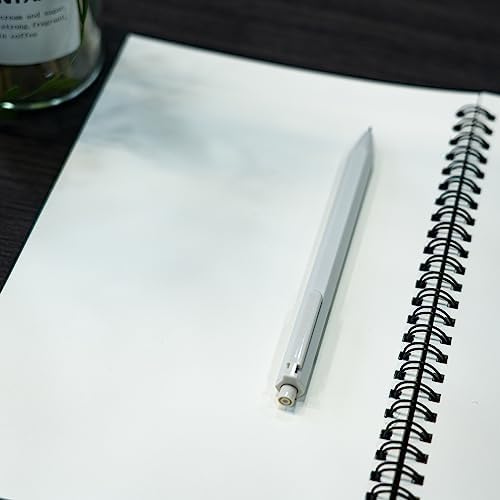 DSTELIN 10 inch x 7.5 inch, 100GSM, Blank Spiral Notebook, 1-Pack, Soft Cover, Sketch book, 100 Pages / 50 Sheets, with writing backboard, (Black)