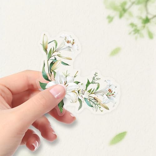 50pcs Flower Border Stickers for Scrapbooking Journaling Vintage Flowers Scrapbook Stickers Aesthetic Floral Sticker Pack Scrapbook Kit Junk Journal Supplies Self-Adhesive Decoupage Paper