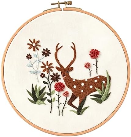 5 Pack Beginner Embroidery Kit for Adults with Tools & Instruction