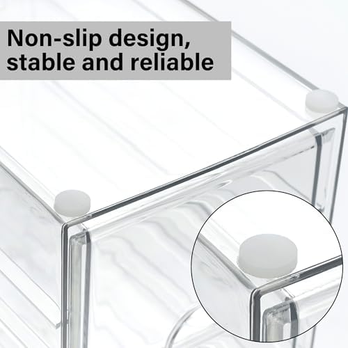Prsildan Hair Accessories Organizer Acrylic Drawer with 5 Small Drawers