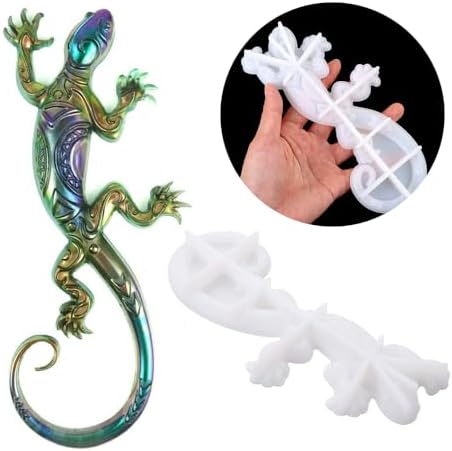 3D Lizard Silicone Mold for Epoxy/UV Resin Casting DIY Craft Art Decors