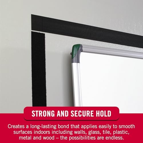 VELCRO Brand - Sticky Back Hook and Loop Fasteners – Peel and Stick Permanent Adhesive Tape Keeps Classrooms, Home, and Offices Organized – Cut-to-Length Roll | 30 ft x 3/4 in Tape | White