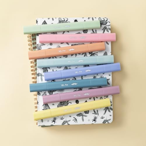 Mr. Pen- Aesthetic Highlighters No Bleed Through, Assorted Color, 8pcs