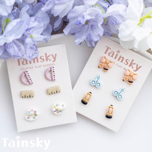Tainsky Back to School Polymer Clay Cutters, 27 School Supply Shapes