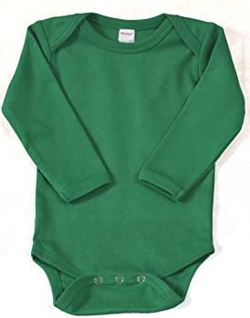 Monag Long Sleeve Baby Bodysuit, Long Sleeve Blank Solid Color Baby One-Piece, 100% Cotton Infant Bodysuit, Creeper