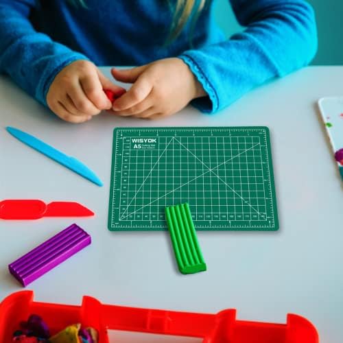 WISYOK Craft Mat, A5 Cutting Mat for Sewing, 6" x 8", Small